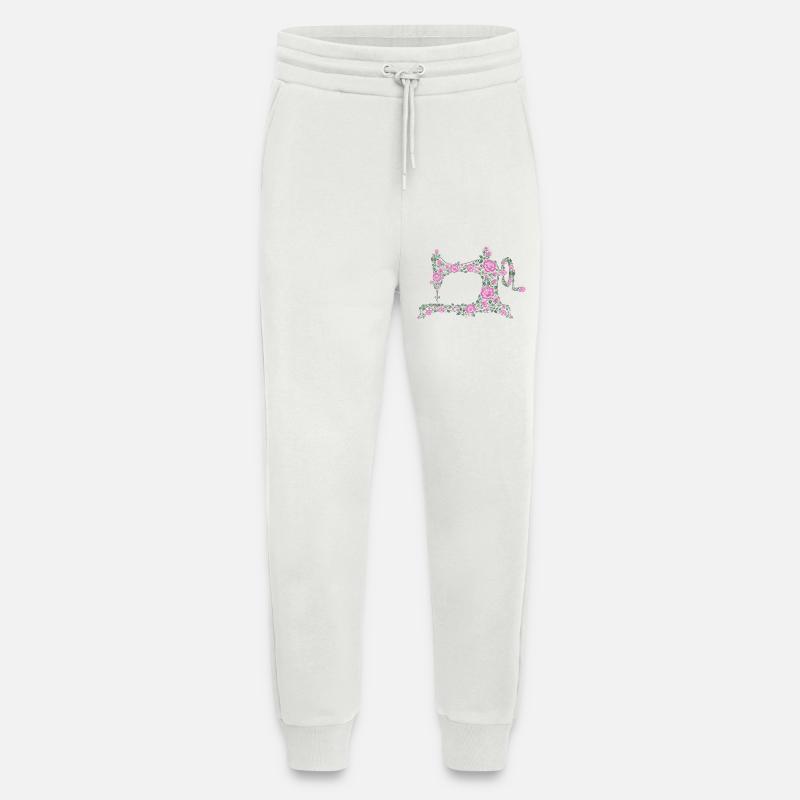 sewing machine - Jogging Pants - made by SPREAD - OFF WHITE