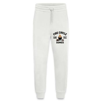 Cuisine à la bouilloire au feu de camp Camping en plein air - Pantalon de jogging bio décontracté fabriqué en UE - OFF WHITE - Devant