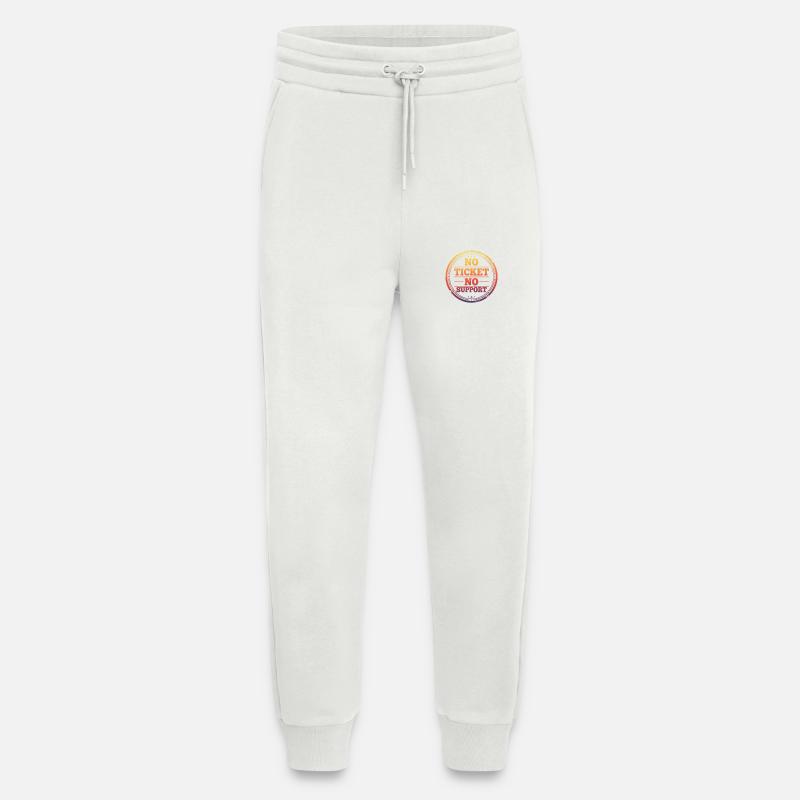 No Ticket No Support - Jogging Pants - made by SPREAD - OFF WHITE