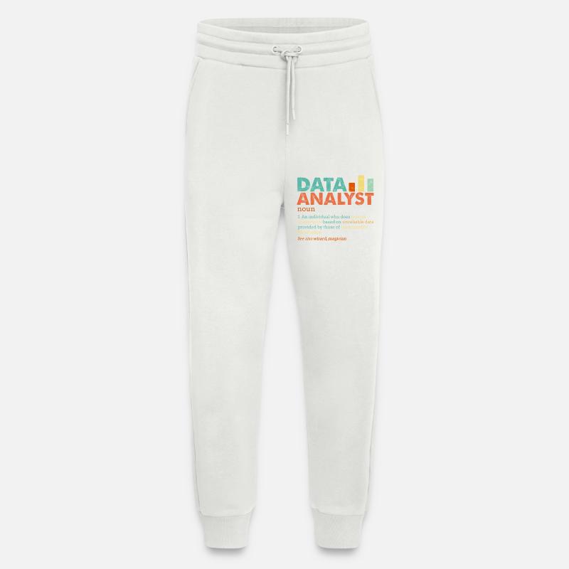 Data Analyst Retro Farbblöcke - Jogginghose - made by SPREAD - OFF WHITE
