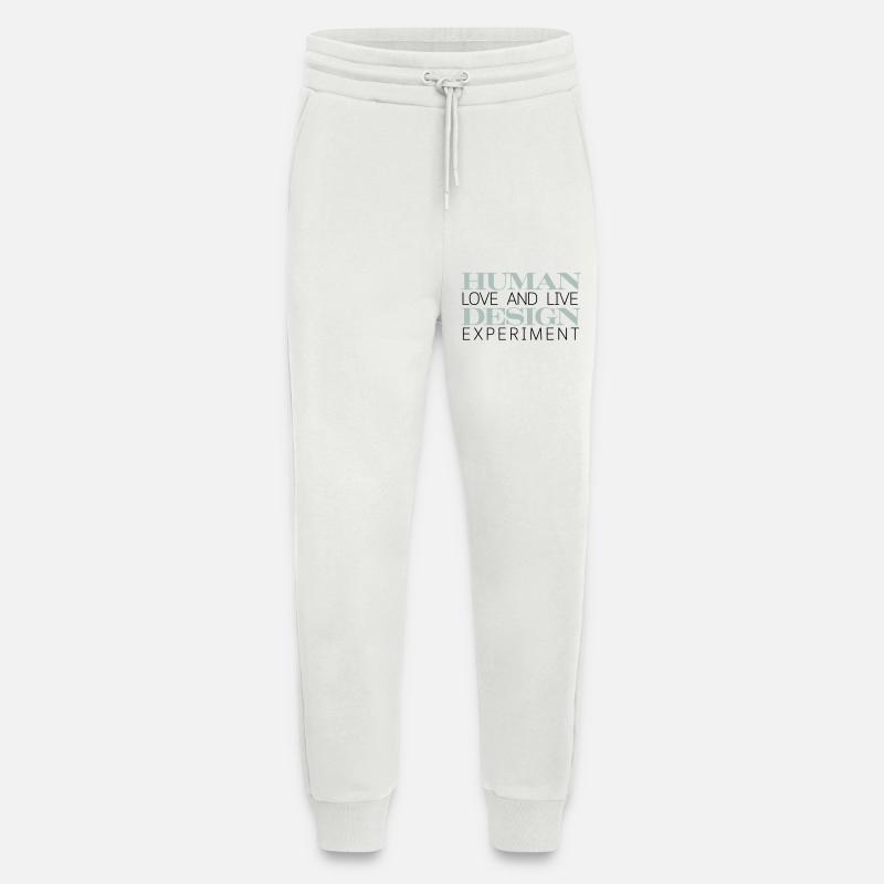 HUMAN DESIGN Experiment leben - Jogginghose - made by SPREAD - OFF WHITE
