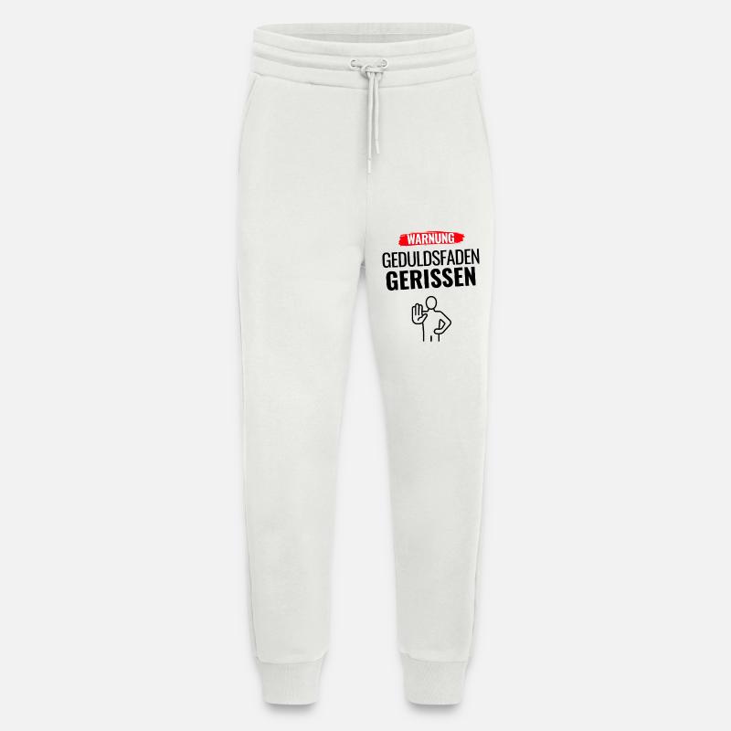 Warnung Humor Statement - Jogginghose - made by SPREAD - OFF WHITE