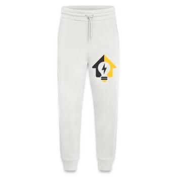 Electric Home Light Bulb Logo - Jogging Pants - made by SPREAD  - OFF WHITE - Front
