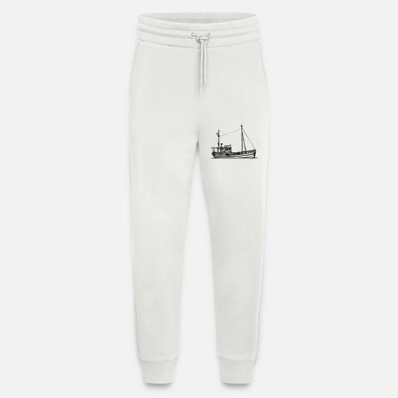 Fischkutter & Krabbenkutter - Illustration - Jogginghose - made by SPREAD - OFF WHITE