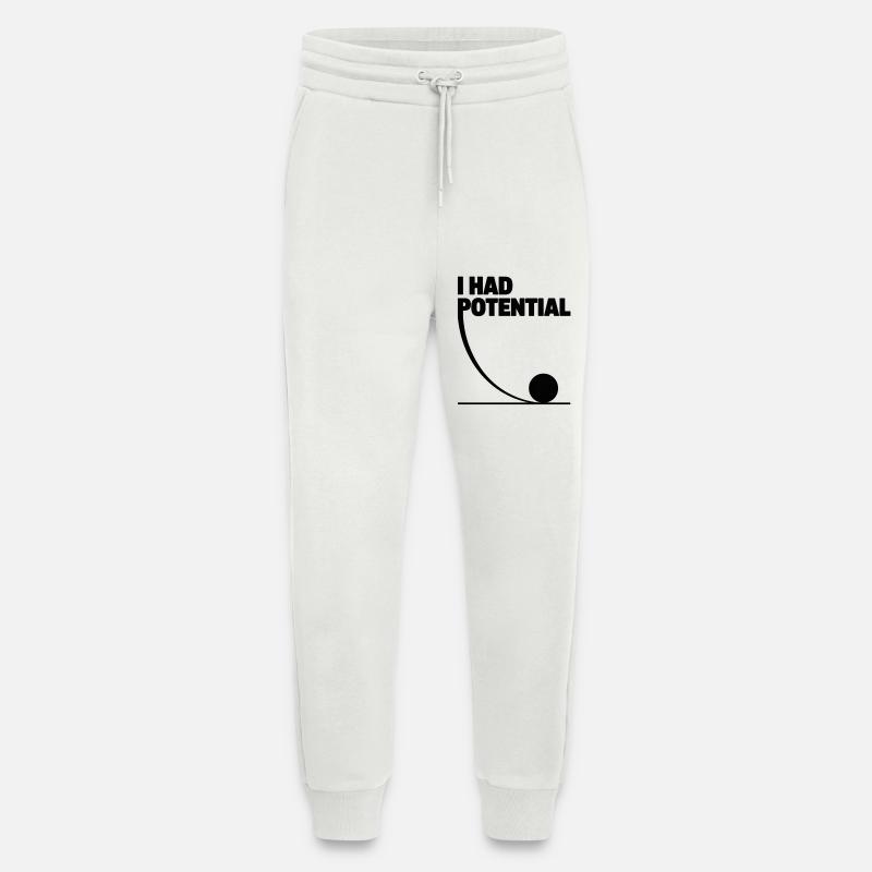 I had potential science math physics - Jogging Pants - made by SPREAD  - OFF WHITE