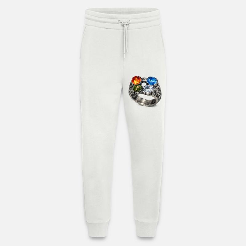 Vier-Elemente-Ring mit Edelsteinen - Jogginghose - made by SPREAD - OFF WHITE