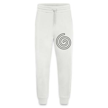 Spirale – Minimalistisches Symbol Design - Jogginghose - made by SPREAD - OFF WHITE - Vorne