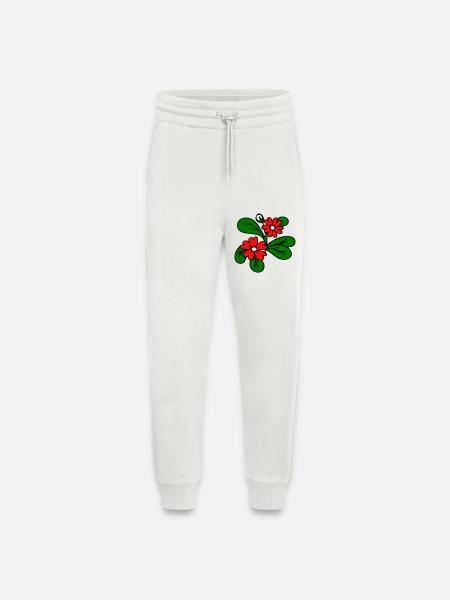 Blüten Fantasie - Jogginghose - made by SPREAD - OFF WHITE