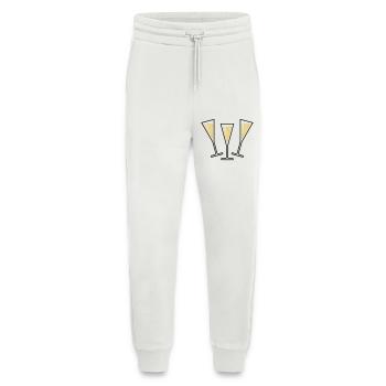 3 Sektgläser (Sekt / Trichter / Zu / 2C) - Pantalon de jogging bio décontracté fabriqué en UE - OFF WHITE - Devant