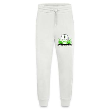 Va toucher l’herbe - Pantalon de jogging bio décontracté fabriqué en UE - OFF WHITE - Devant