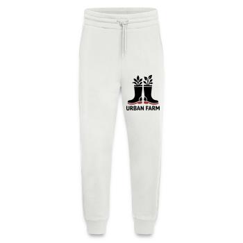 Logo des bottes en caoutchouc de ferme urbaine - Pantalon de jogging bio décontracté fabriqué en UE - OFF WHITE - Devant