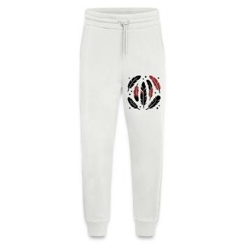 Bird Feathers Circle Logo - Jogging Pants - made by SPREAD  - OFF WHITE - Front