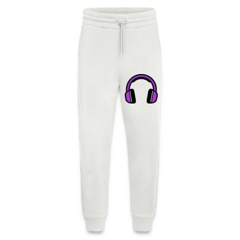 Music Headphones Silhouette - Jogging Pants - made by SPREAD  - OFF WHITE - Front