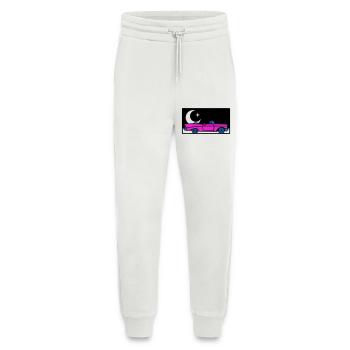 Graphisme décapotable rétro des années 80 - Pantalon de jogging bio décontracté fabriqué en UE - OFF WHITE - Devant