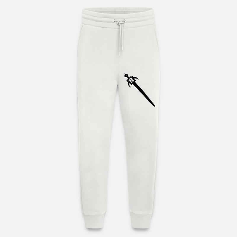 Épée - Pantalon de jogging bio décontracté fabriqué en UE - OFF WHITE