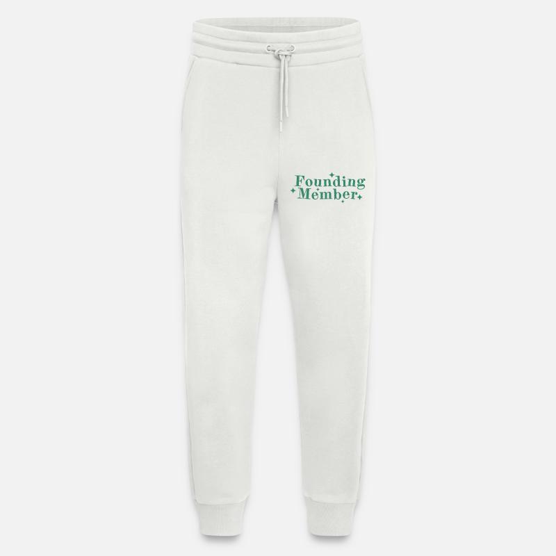 Founding Member Schriftlogo Sterne - Jogginghose - made by SPREAD - OFF WHITE