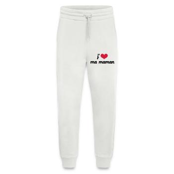 J'aime ma Maman - Pantalon de jogging bio décontracté fabriqué en UE - OFF WHITE - Devant
