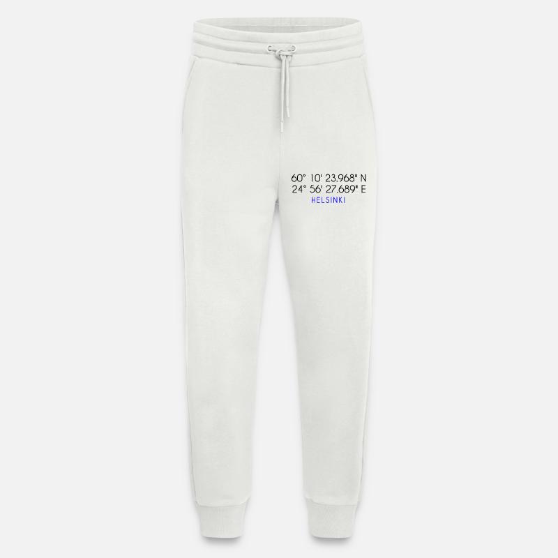 Helsinki coordinates - Jogging Pants - made by SPREAD  - OFF WHITE