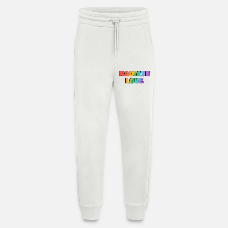 Strahlen Sie Liebe Regenbogen aus - Jogginghose - made by SPREAD - OFF WHITE