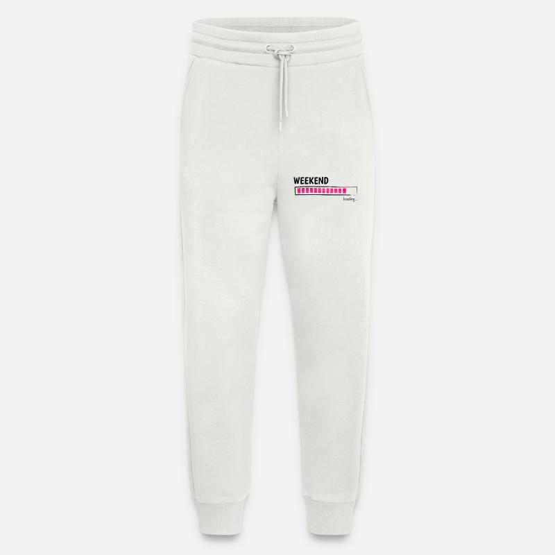 Weekend Loading Bar Leisure Mode - Jogging Pants - made by SPREAD  - OFF WHITE