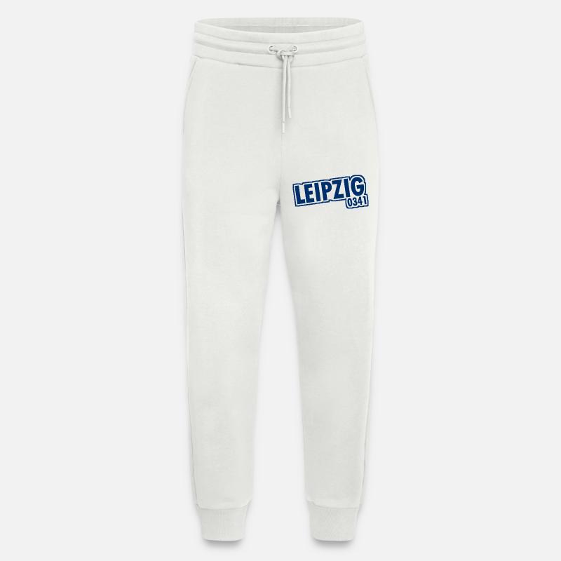 Leipzig - 0341 - Area Code - Saxony - Jogging Pants - made by SPREAD  - OFF WHITE