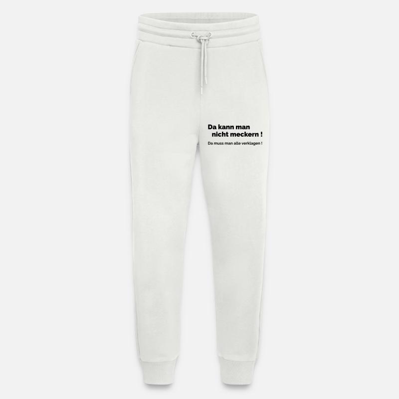 Ne vous plaignez pas - Pantalon de jogging bio décontracté fabriqué en UE - OFF WHITE