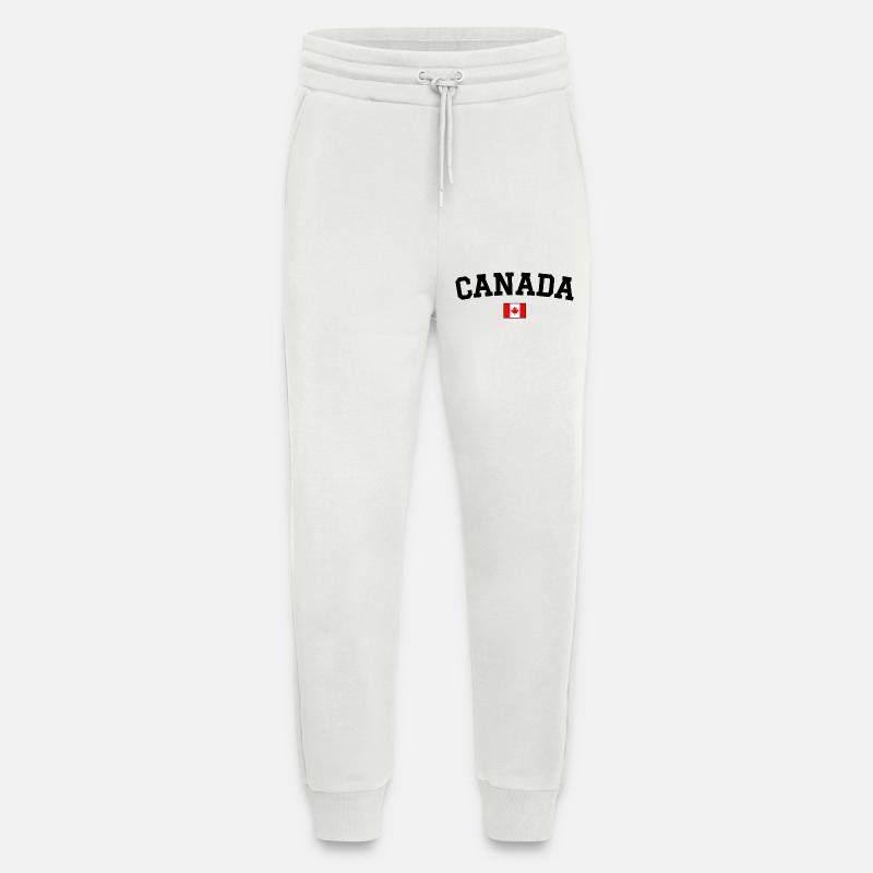 Canada Flag Design Black - Jogging Pants - made by SPREAD - OFF WHITE