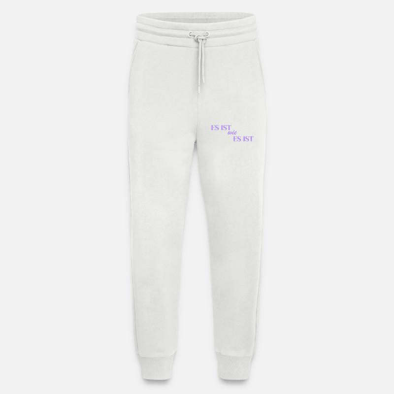 C’est ce que c’est - Pantalon de jogging bio décontracté fabriqué en UE - OFF WHITE