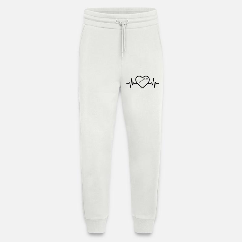 Nähen Garnrolle Nadel Schere Herz - Jogginghose - made by SPREAD - OFF WHITE