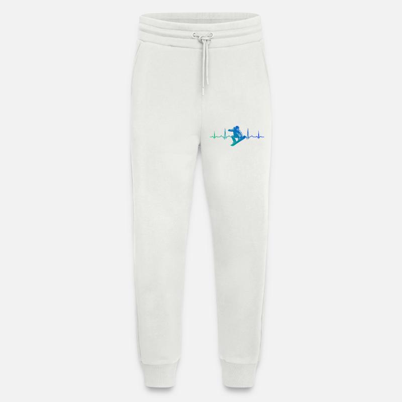 Compact snowboard design for snowboard - Jogging Pants - made by SPREAD  - OFF WHITE