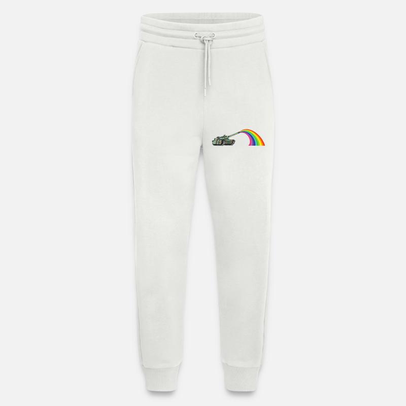 Regenbogenpanzer - Jogginghose - made by SPREAD - OFF WHITE