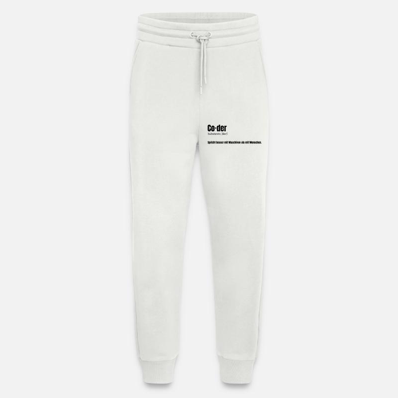 Coder - witziges Design für Entwickler - Jogginghose - made by SPREAD - OFF WHITE