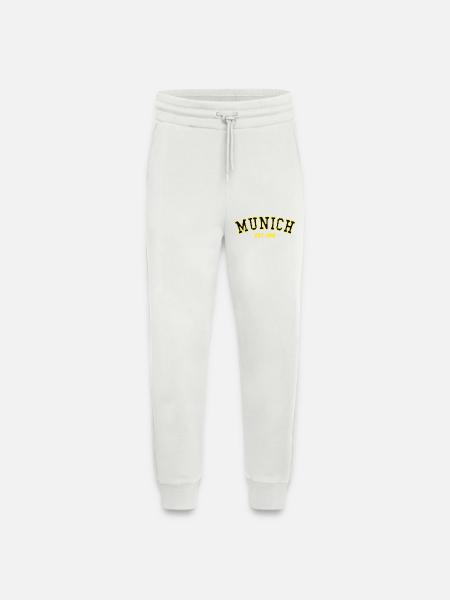 Munich_Est_1985 - Pantalon de jogging bio décontracté fabriqué en UE - OFF WHITE