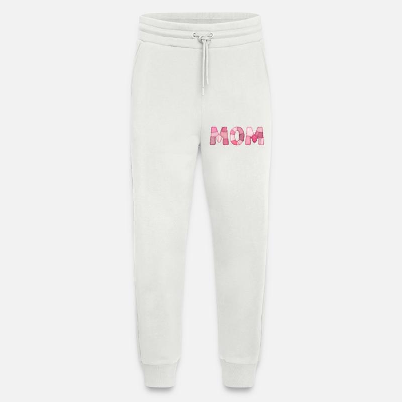 Mom Rosa Patchwork Mutter Motiv - Jogginghose - made by SPREAD - OFF WHITE