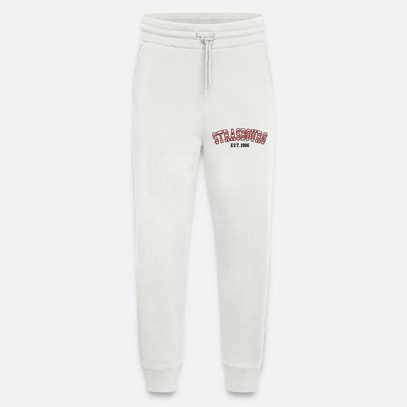 Strasbourg Est. 1996 - Jogging Pants - made by SPREAD  - OFF WHITE