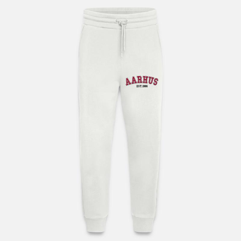 Aarhus Est. 1986 - Jogging Pants - made by SPREAD  - OFF WHITE