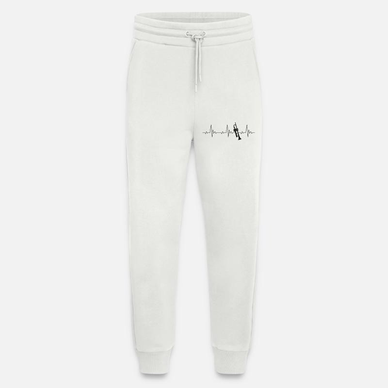 Trompete Heartbeat Frequenz Puls EKG - Jogginghose - made by SPREAD - OFF WHITE