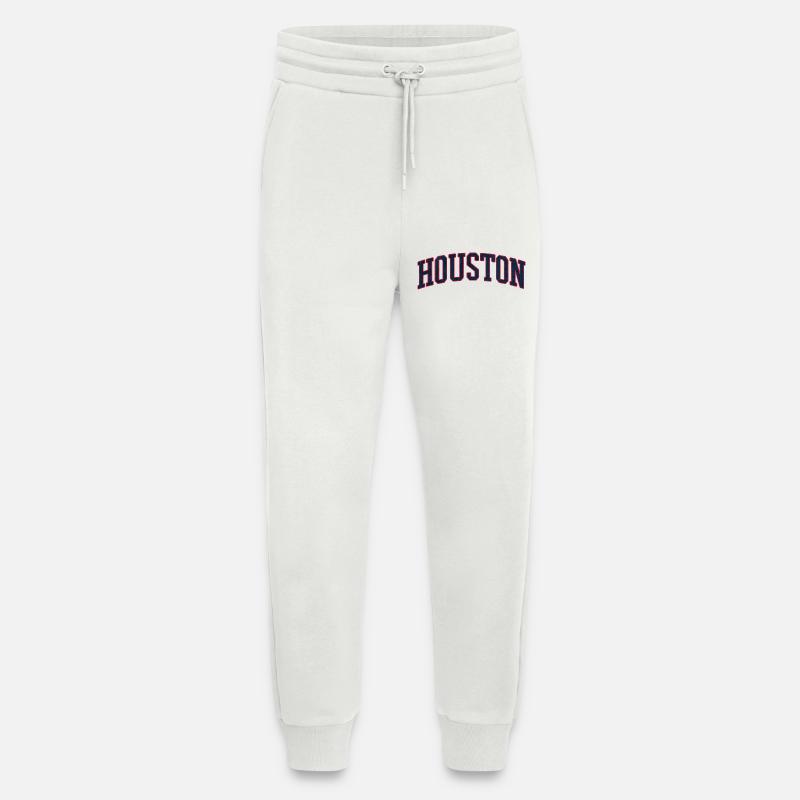 Houston Varsity Bogen Schriftzug - Jogginghose - made by SPREAD - OFF WHITE