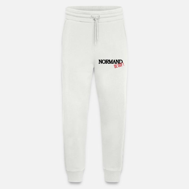 Normand de ouf (noir) - Pantalon de jogging bio décontracté fabriqué en UE - OFF WHITE