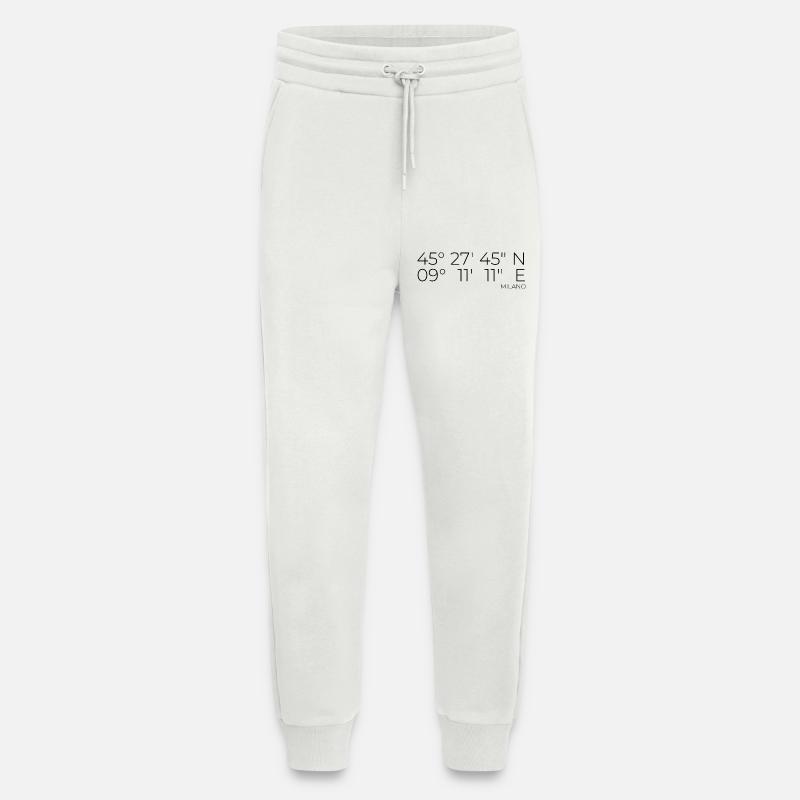 coordinates Milano, Italy - Jogging Pants - made by SPREAD - OFF WHITE
