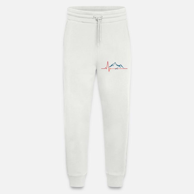 Herzschlag der Berge - Jogginghose - made by SPREAD - OFF WHITE