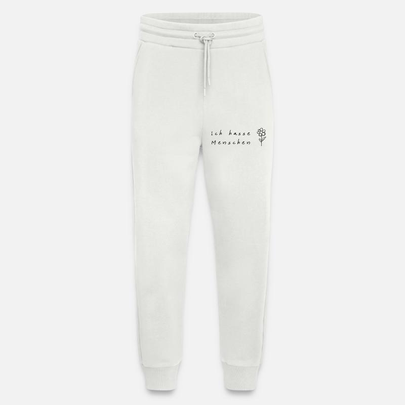 Ich hasse Menschen - Jogginghose - made by SPREAD - OFF WHITE