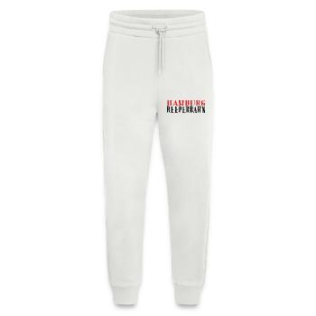 Hamburg Vintage Tampon en caoutchouc - Pantalon de jogging bio décontracté fabriqué en UE - OFF WHITE - Devant