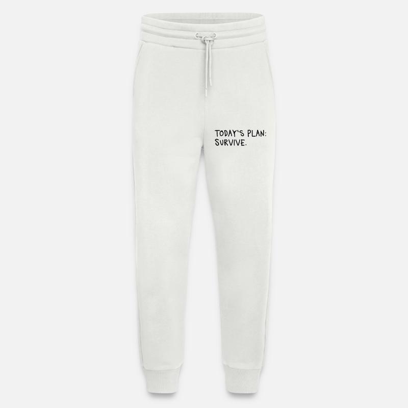 Today’s Plan Survive Minimal Statement - Jogginghose - made by SPREAD - OFF WHITE