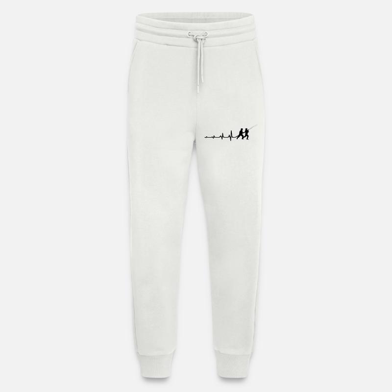 Fire Brigade Heartbeat Gift Pulse - Jogging Pants - made by SPREAD  - OFF WHITE