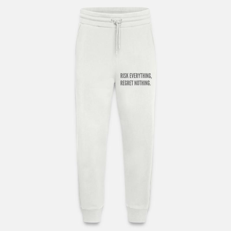 Risk everything, regret nothing. - Jogging Pants - made by SPREAD  - OFF WHITE