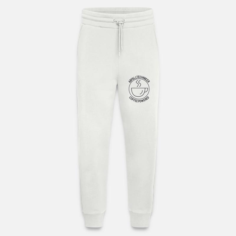 Waste Technician Coffee Powered - Jogging Pants - made by SPREAD  - OFF WHITE