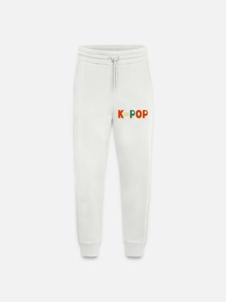 K-pop 5 couleurs customizables - Pantalon de jogging bio décontracté fabriqué en UE - OFF WHITE