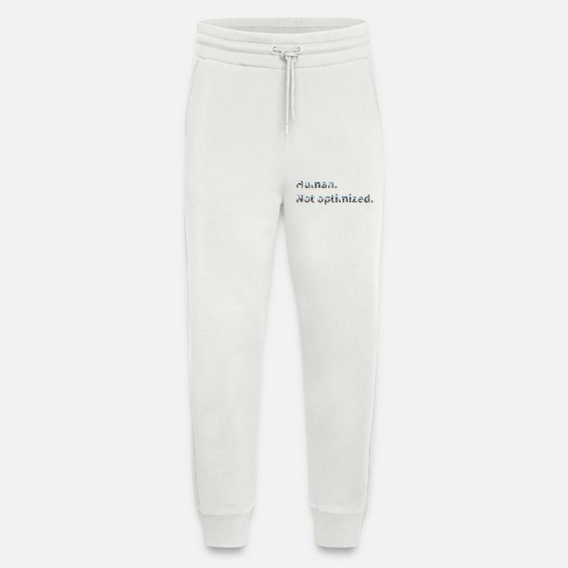 Human. Not optimized. - Jogging Pants - made by SPREAD  - OFF WHITE