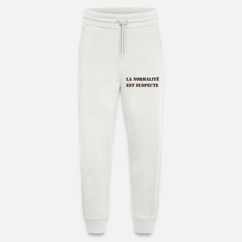 NORMALITÄT IST VERDÄCHTIG - Jogginghose - made by SPREAD - OFF WHITE